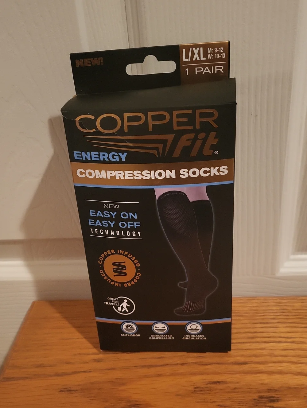Copper Fit Energy Compression Socks-Size L/XL